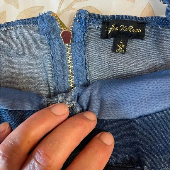 Crop Top Women Summer Sexy Denim
Lace Up Bandage Camisole Female size L(S/M) - Picture 2 of 7